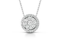 Halskette PG Gioielli Dame Eclipse in Weißgold Diamante 0.16 Ct CIOECLIPSE/1 - CIOECLIPSE/1